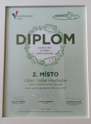 Získaná ocenění v třídění odpadů