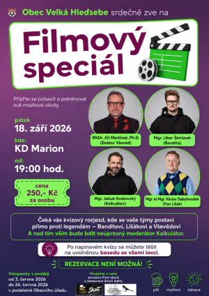Hospodský kvíz - Filmový speciál - ve Velké Hleďsebi
